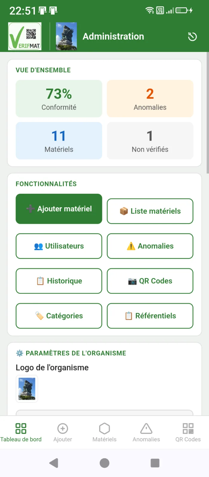 Administration Suivimat sur PC Windows